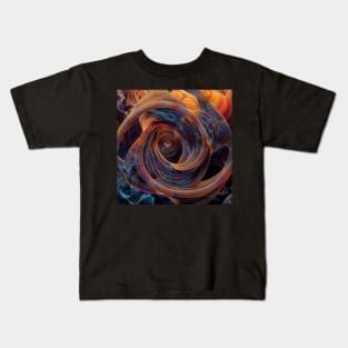 Interlocking Abstract Geometric Figures Dimensions Kids T-Shirt